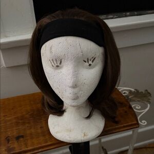 45A. easi-hair by Jon renau Chic Brown Wig with Black Headband